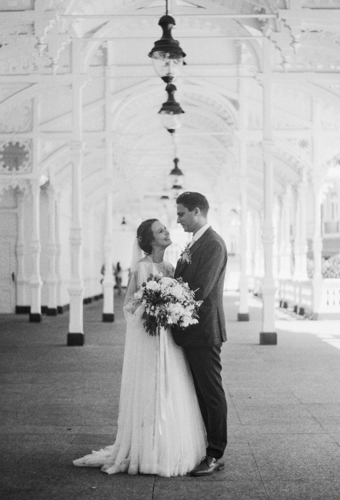 černobílá svatební fotka na Ilford PAN 400