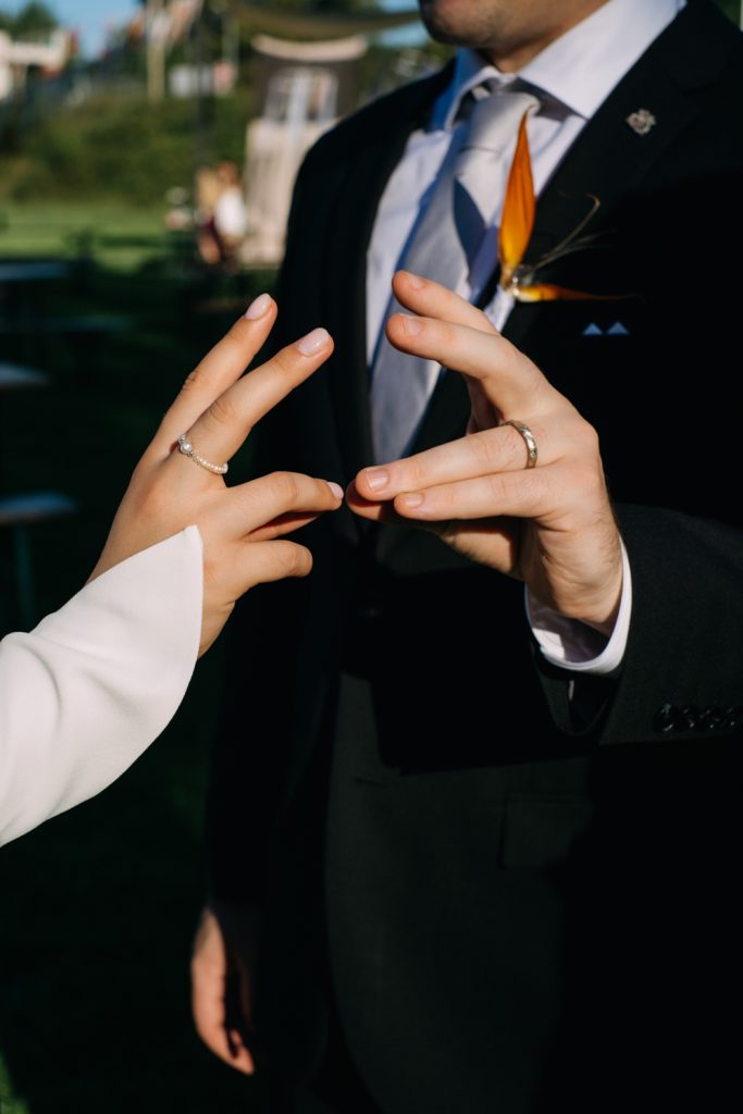 reportážní svatební momentka