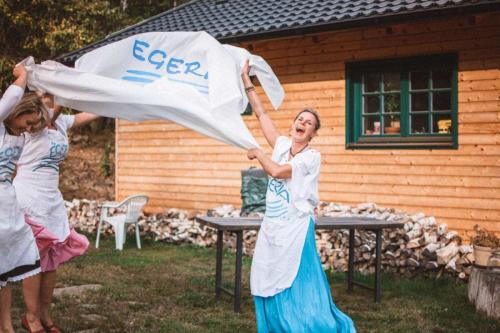 veselé focení na venkově