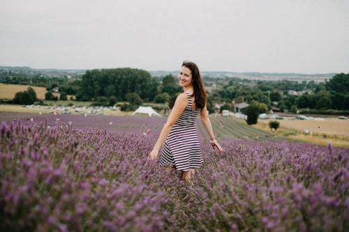 focení v levandulovém poli